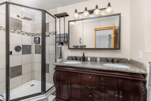 Private Upstairs Master Bathroom Photo