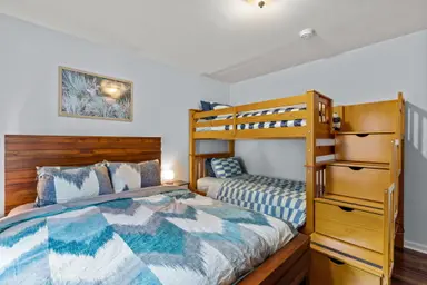 Downstairs Queen & Bunks Photo